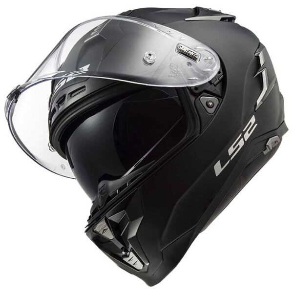 CAPACETE LS2 STREAM II MONOCOLOR PRETO FOSCO - Imagem 3